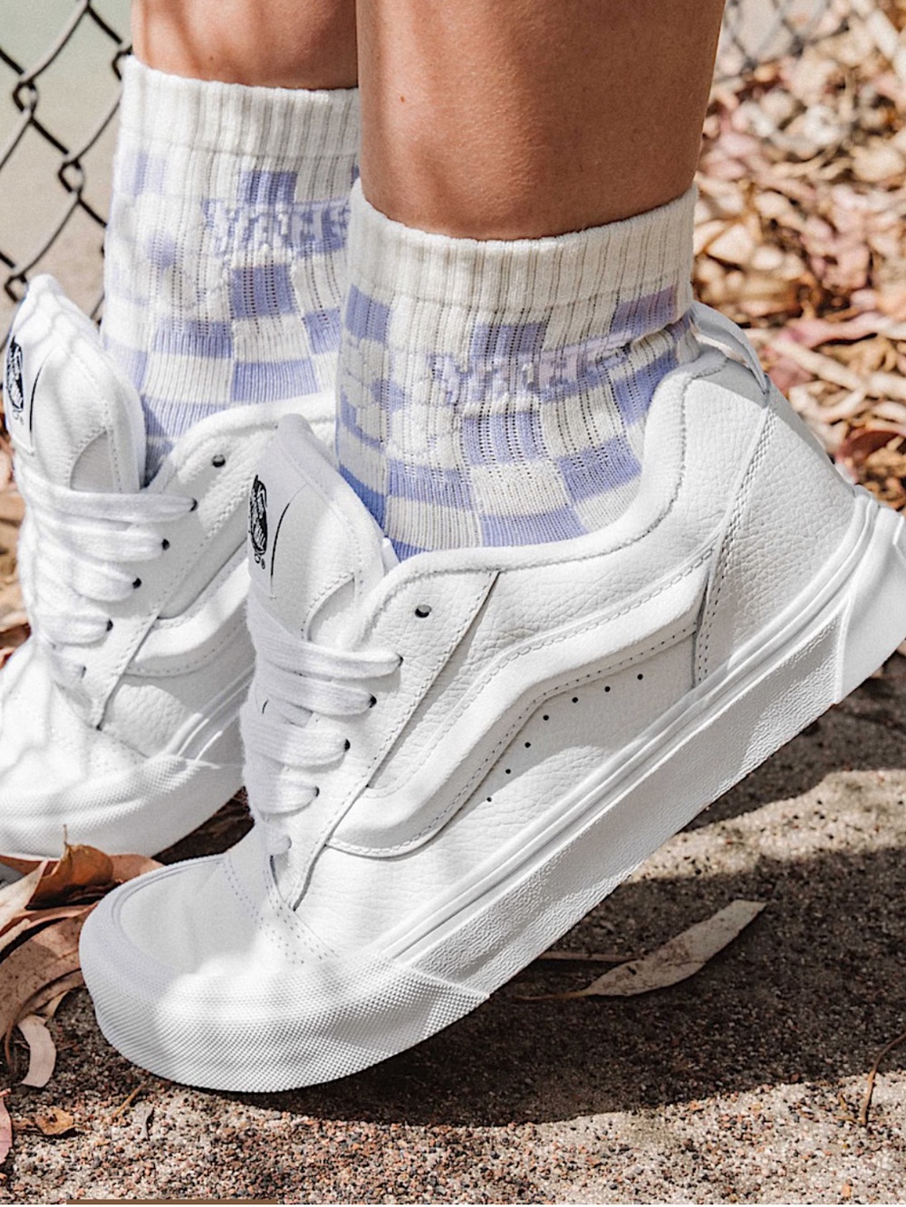 Vans Kru Skool White Shoes 90’s Throwback with a Modern Edge Women’s 8.5/Men’s 7